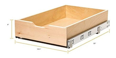 Cajonera De Madera Marrón De Cierre Suave Extraíble.