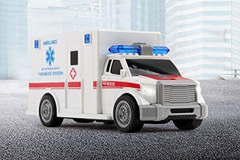 Vokodo Rescue Ambulancia De Fricción A Escala 1:20,