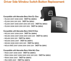 Botón Interruptor De Ventana Jaronx, Para Mercedes Benz - comprar online