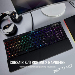 Teclado Mecánico Gaming Corsair K70 Rgb Mk .2 Rapidfire - comprar online
