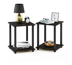 Mesa Auxiliar De Madera Marrón De 2 Niveles/2 Unidades en internet