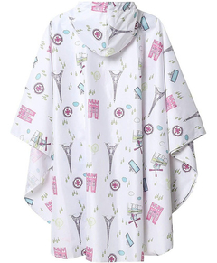Poncho Para Lluvia Saphirose Con Capucha Y Bolsillos - comprar online