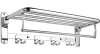 Hoonex - Toallero Plegable Para Baño De Pared Con Ganchos