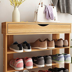 Organizador De Zapato De Madera Marrón, 5 Niveles - tienda online
