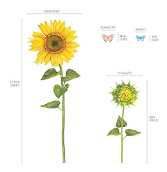 Imagen de Pegatinas De Pared Para Niños Diseño De Girasoles