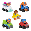 Blippi Mini Moviles, Paquete De 5 Mini Vehículos - Caracterí