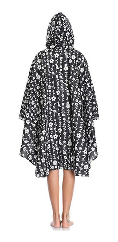 Poncho Para Lluvia Saphirose Con Capucha Y Bolsillos - comprar online