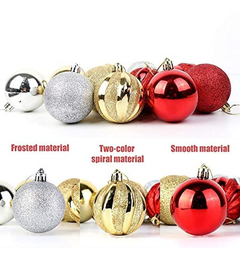 Bolas Decorativas Para Árbol De Navidad X 24 Unidades - Danielle's Store