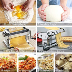 Chefly Pasta & Ravioli Maker Set Todo En Uno 9 Espesor S... - tienda online