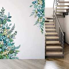 Adhesivo Mural Decorativo , Diseño De Hojas Verdes En 3d - Danielle's Store