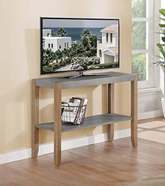 Mueble Para Tv, De Madera Color Marrón, 2 Niveles