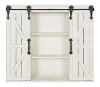 Armario Flotante De Madera Con Dos Puertas,color Blanco