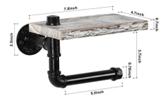 Liantral - Soporte Para Papel Higiénico Con Estante De Mader - comprar online