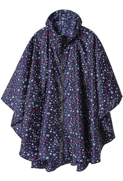 Poncho Para Lluvia Saphirose Con Capucha Y Bolsillos - tienda online
