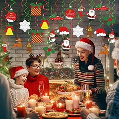 Espirales Colgantes Para Fiestas En Casa. Christmas - tienda online