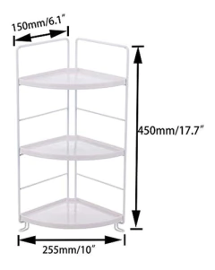 Estantería Multiusos De Acero Color Blanco De 3 Niveles. - comprar online