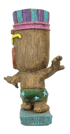 Diseño Toscano Kahuna Tiki Surfer Dude Estatua A Todo Color en internet