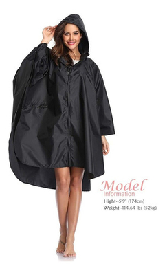 Poncho Para Lluvia Saphirose Con Capucha Y Bolsillos - Danielle's Store