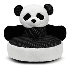 Sofa De Peluche Para Niños, Color Blanco Y Negro