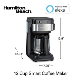 Máquina De Café Hamilton Beach, Compatible W/alexa, 2.84 L