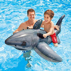 Intex Gran Tiburón Blanco Ride-on, 68 X 42 Pulgadas - comprar online