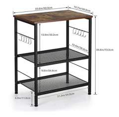 Estanterías,estante De Cocina Industrial De 3 Niveles - tienda online