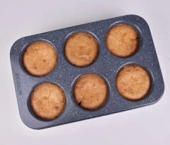 Monfish Jumbo Deep Muffin Pan De 6 Tazas De Magdalenas Grand en internet