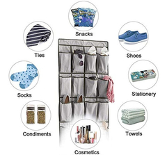 Organizador De Zapateros Para Puerta,24 Bolsillos - tienda online