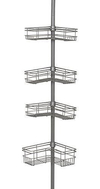 Soporte Para Poste De Tensión Para Ducha Níquel Satinado