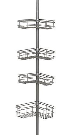 Soporte Para Poste De Tensión Para Ducha Níquel Satinado
