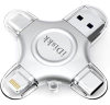 Unidad Flash Idiskk Photo Stick, 4 Conectores En 1, 128 Gb