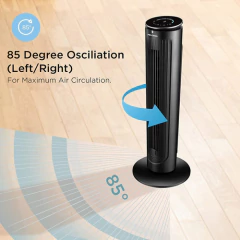 Pelonis Pft42a5bgb Tower Ventilador, 42 , Negro