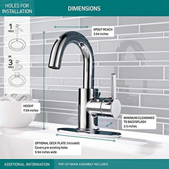 Delta Faucet - Grifo De Baño Chapado En Cromo. en internet