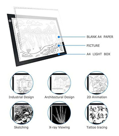Imagen de Caja De Luz Led Para Calcar Me456a4 9 X 12 in. Ultrafina