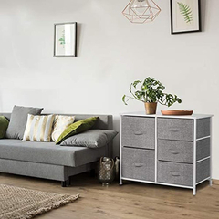 Cómoda De 5 Cajones Organizador De Tela Para Dormitorio, Pas - Danielle's Store