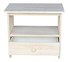 Mueble Para Tv Con Estante Y Cajón De Madera Color Blanco. en internet