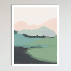 Vista A La Montaña - Arte Abstracto Minimalista