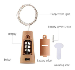 Luces De Botella De Vino Con Corcho en internet