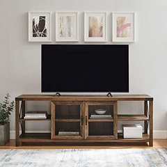 Mueble Para Tv De Madera Y Metal Color Marrón - comprar online