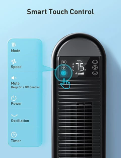 Ventilador Torre Dreo, Con Control Remoto, 6 Velocidades
