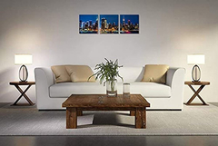 Cuadro De Pared Con Diseño De Ciudad De Nueva York En Blanco en internet