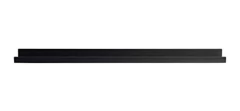 Estantería Flotante De Madera Color Negro De 36.1 in.