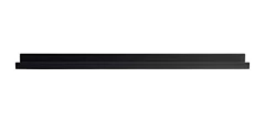 Estantería Flotante De Madera Color Negro De 36.1 in.