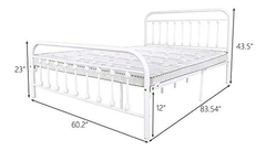 Camas Marco De Cama De Metal De Tamaño Queen - Danielle's Store