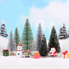 Árboles De Navidad En Miniatura Con Base De Madera Árboles - Danielle's Store