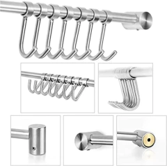 Imagen de Estantería Colgante Para Ollas Y Sartenes De 15,6in, Wr01