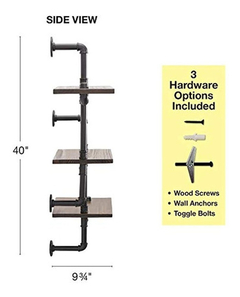 Estanteria Tipo Escalera Flotante De Madera/ 3 Niveles - Danielle's Store