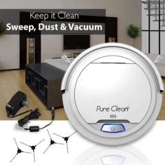 Robot Aspirador Pure Clean Pucrc25 V2, Para Alfombra Y Pisos