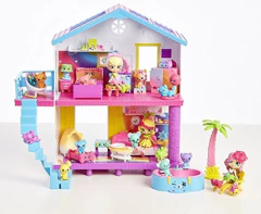 Shopkins Happy Places Rainbow Beach House Playset - Incluye - Danielle's Store