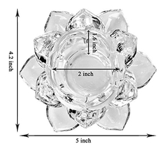 Slymeay - Portavelas De Cristal De Cristal De 5.0 In